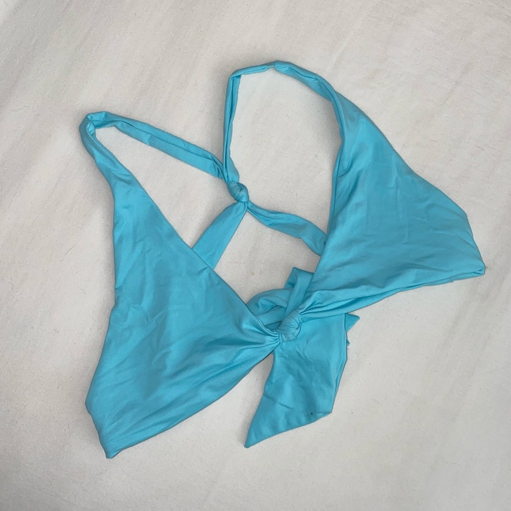 Frankie's Bikinis Blue Swim Top